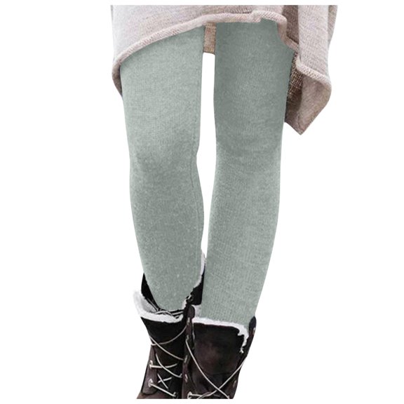 YujiCraft Women's Solid Color Elastic Soft Cotton Leggings, Casual Home Sleepwear Pajama Pants,XL