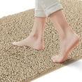 thumbnail image 1 of Yujoon Super Soft Chenille Bathroom Rug Non-Slip Absorbent Machine Washable Bath Mat, 17"x24", Camel, 1 of 8