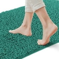 thumbnail image 1 of Yujoon Super Soft Chenille Bathroom Rug Non-Slip Absorbent Machine Washable Bath Mat, 24"x36", Teal, 1 of 8