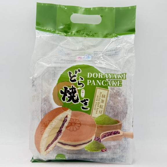 Yuki&Love Dorayaki Pancake Matcha Red Bean Milk Flavor 660g/(12pcs)