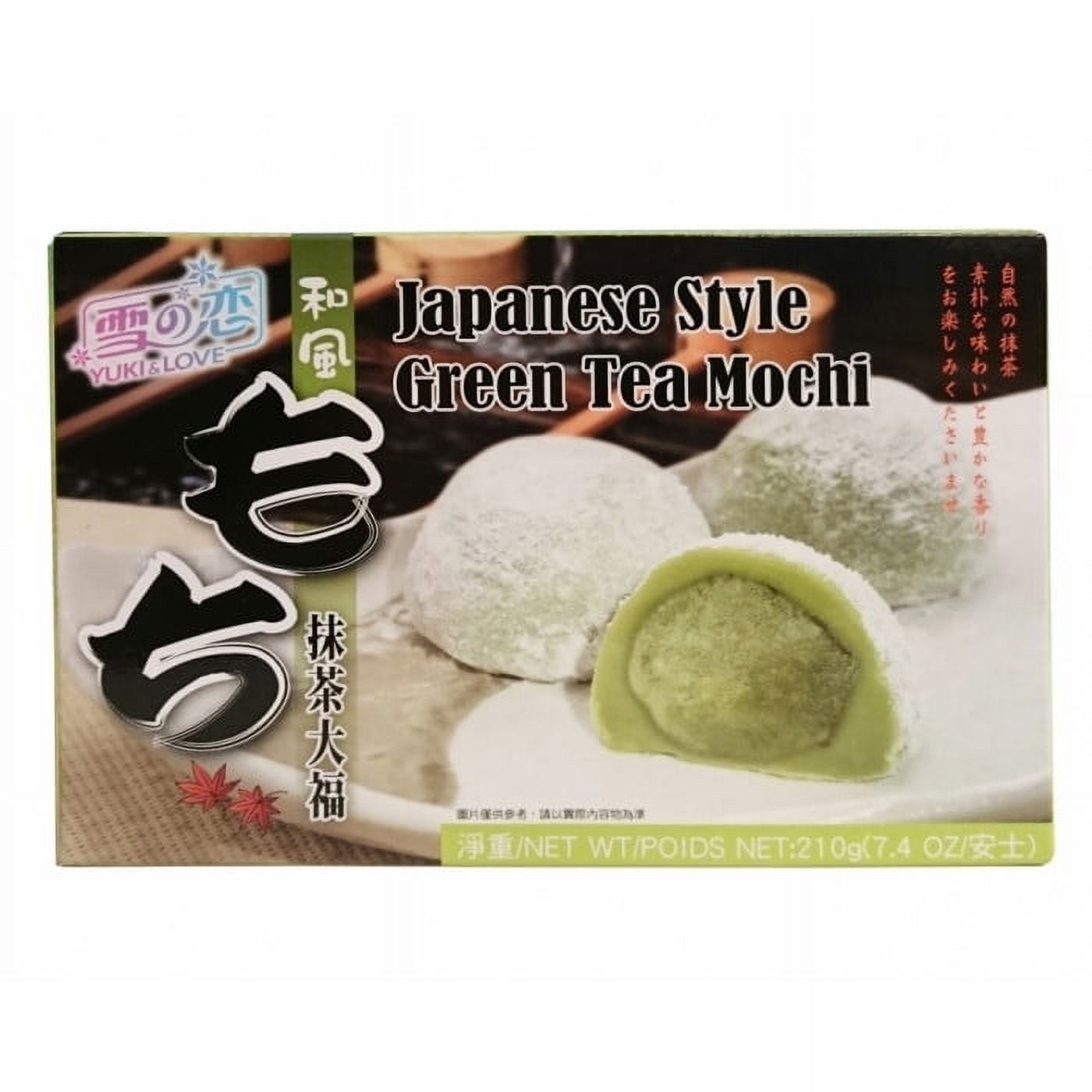 Yuki & Love Green Tea Japanese Mochi; 180g - Walmart.com