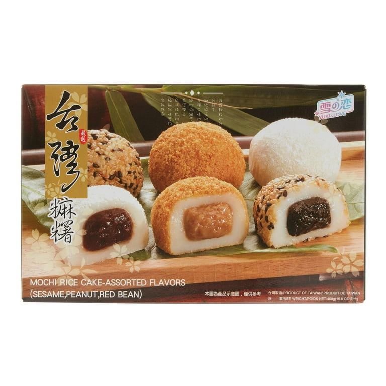 yukie Yuki & Love Mochi Rice Cake Sampler - Sesame, Peanut, Red Bean