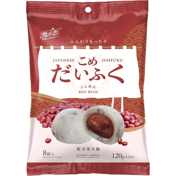 Yuki & Love/Shushin Rice Mochi-Red Bean 4.23 oz