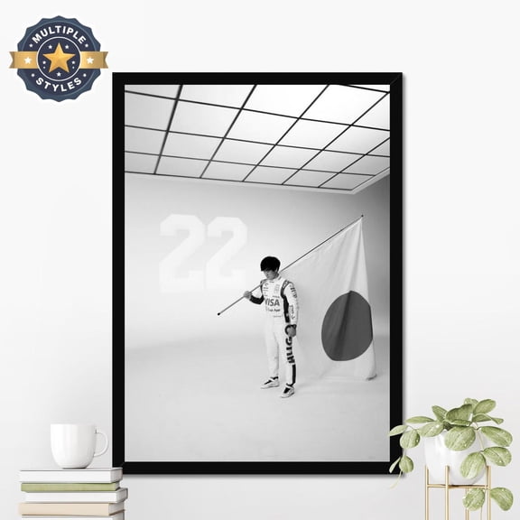 Yuki Tsunoda, Yuki Tsunoda Wall Art, Formula 1, Vintage F1, F1 Wall Art, Motivational Sport #2058, Unframed Poster Size 12x18