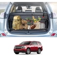 thumbnail image 1 of Yukon Cargo Net for 2015-2025 GMC Yukon/Chevy Tahoe/Suburban Envelope Style Cargo Net, Highly Elastic Rear Trunk Cargo Net for GMC Yukon Double Layer Nylon Mesh Netting with Metal Hooks, 1 of 9