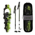 thumbnail image 1 of Yukon Charlie's Sherpa 9" x 30" Hiking Snowshoe Kit w/ Poles & Bag, Green, 1 of 6