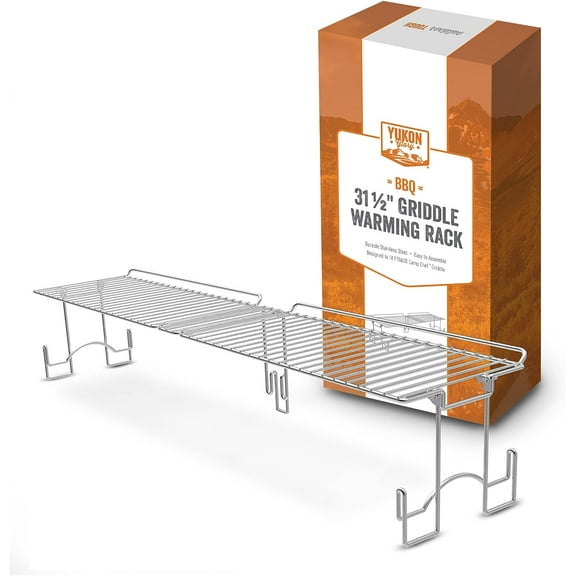 Yukon Glory 31.5" Stainless Steel Griddle Warming Rack Designed for Blackstone Griddles