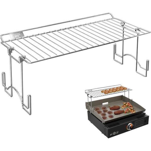Yukon Glory Stainless Steel Griddle Warming Rack Designed for 17