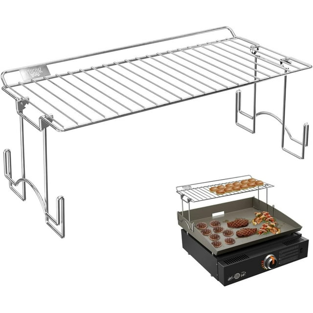 Yukon Glory Stainless Steel Griddle Warming Rack Designed for 17