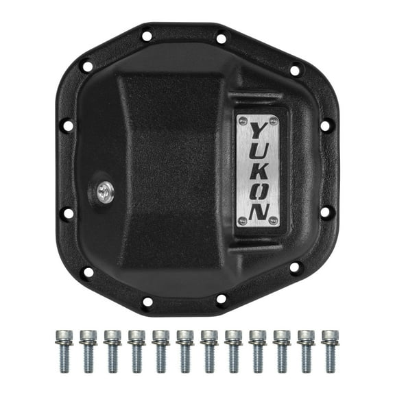 Yukon Gear and Axle Hardcore Rear Nodular Iron Diff Cover for Wrangler JL Dana 44 Differentials YHCC-D44JL-REAR
