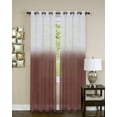 thumbnail image 1 of Essence Burgundy Fade Modern Window Curtain Panel, 52" x 84", Panel w/ Grommets, 1 of 5
