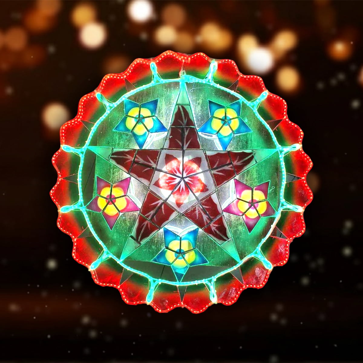Yule Capiz na Parol, Christmas Lantern LED 30 inches - Walmart.com