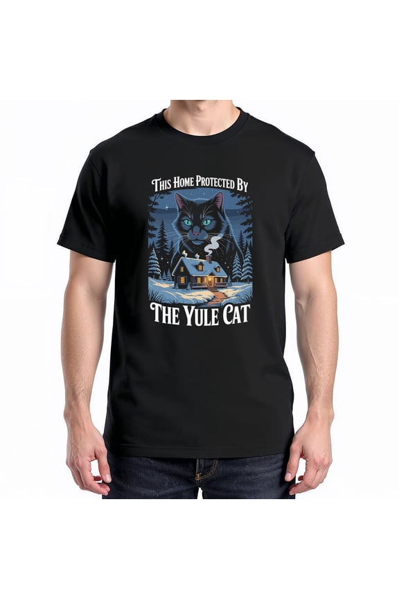 Yule Cat T-Shirt – Icelandic Folklore Christmas Theme – Winter Holiday Celebration