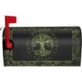 thumbnail image 1 of Yule Life of Tree Viking Celts Pagan Wicca Mailbox Covers Magnetic Mailbox Wraps Post Letter Box Cover Standard Oversize 21"X18"/25.5" X 21" Mailwrap Garden Home Decor, 1 of 6