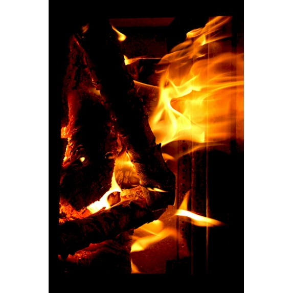 Yule Log Christmas Holiday Poster Metal Sign 8Inx 12In Metal Print 8x12 Square Adults Best Posters