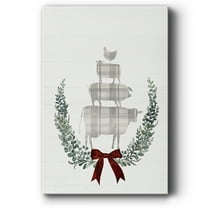 Yuletide Animals I- Gallery Wrapped Canvas