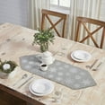 thumbnail image 1 of VHC Brands Yuletide Burlap Dove Grey Snowflake Runner 12x36, 1 of 4