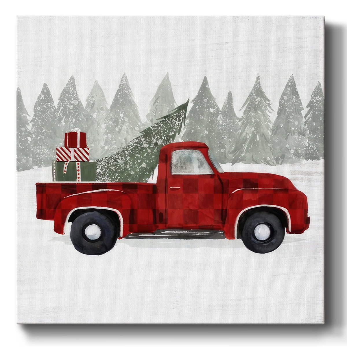Yuletide Camper III- Gallery Wrapped Canvas