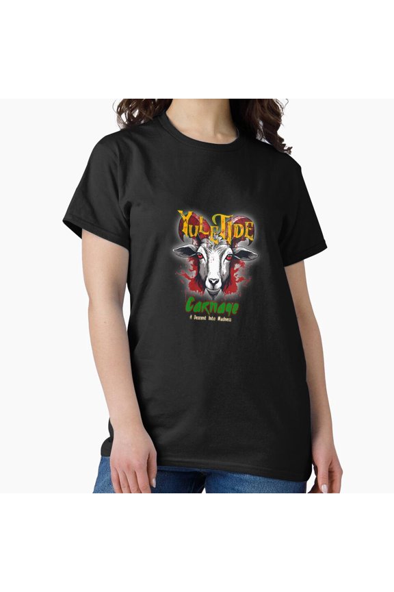 Yuletide Carnage The Goat For Your Favorite And Festive Holiday Horror Themed Fun - Best Gift G24157 Unisex T-Shirt, Up to Size 5XL