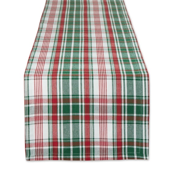 Yuletide Plaid Table Runner 14X108"