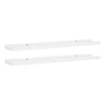 thumbnail image 1 of Yuli Wall Shelf Set of 2-Raised Ledge Design-Classic White 32 Inch, 1 of 7