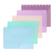 Yulin 5 Pcs Happy Planner Inserts Accessories, Letter Size Discbound Dividers with Tabs and Pockets, Disc Notebook Binder Dividers Disc Bound Planner Supplies for Office Home
