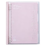 Yulin B5 Spiral Notebook, College Ruled Notebook, Campus Soft Ring Binder with 60 Sheets Detachable pages, Perfect for Work, Study, Note Taking, Journal, Pink
