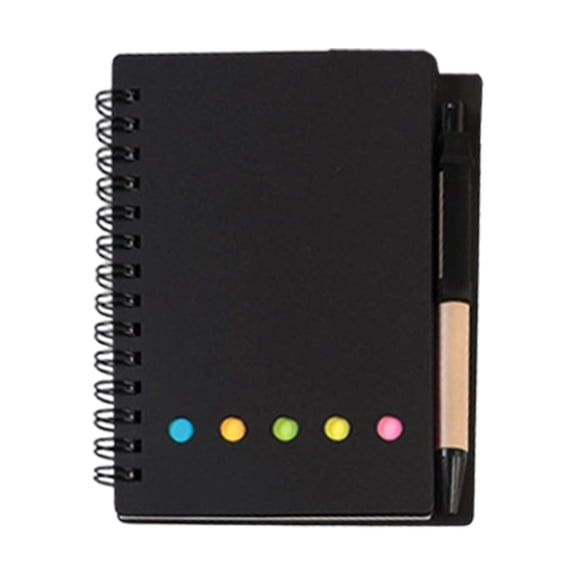 Yulin Spiral Notebooks with Pen Set, Lined Small Pocket Notebook with Pen and Sticky Notes, Mini Journals for Business Office Campus, 60 Sheets/120 Pages, B