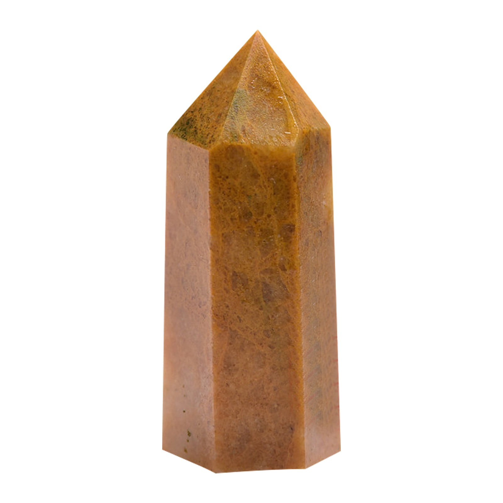 Yuljskio Natural Fluorite Quartz Crystal Healing Jade Crystal Hexagonal Bar Point