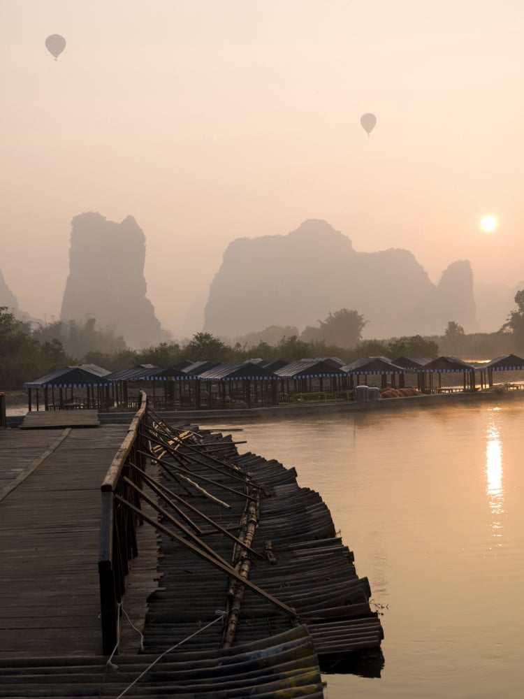 Yulong River Guangxi Zhuang Province China Canvas Art - Keith Levit Design Pics (30 x 40)