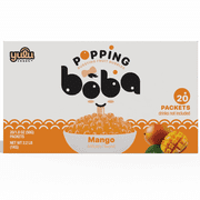 Yulu Popping Boba Pearls - Mango 20pk - Net Wt 2.2lb (1kg)