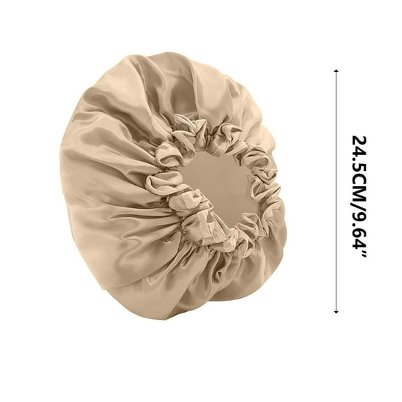 Yulucky Bath Cap,2pc Double-Layer Shower Cap-9.6in Oil & Water Resistant Hair Cover for Women Thickened Polyester Fiber 2 Pack,Home Textiles|Polyester,Blue