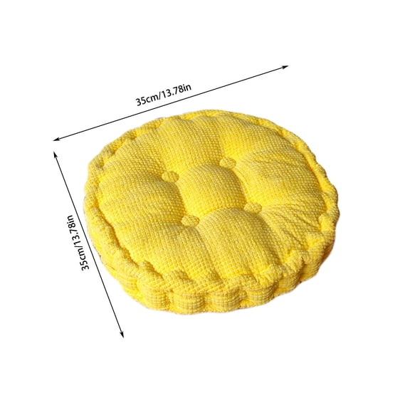 Yulucky Cushion,Thickened Corn Kernel Cushion for Floor Sitting - Corduroy Tatami Chair Pillow - Handmade Multi-Purpose Support for Reading & Games,Home
