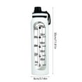 thumbnail image 1 of Yulucky Glass Transparent Scale Glass,Large 1000ml Glass Water Bottle with Handle - Clear Measuring Cup for Sports, Office & Home - BPA-Free, Heat-Resistant, 1 of 8
