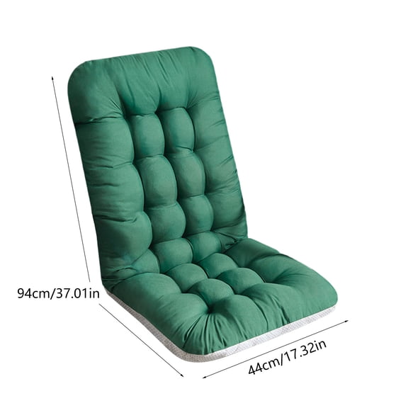Yulucky Polyester Bench Mat Solid Color Office Chair Cushion with Foam Padding 37x17 Inch Thick Recliner Rocking Seat Pad|Nylon,Spandex,Green