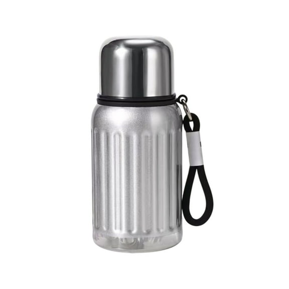 Yulucky Stainless Steel Thermos,Stainless Steel Insulated Water Bottle 600ml with 6-Hour Temperature Retention for Hot & Cold Drinks, 7x7x17cm,Kitchen &