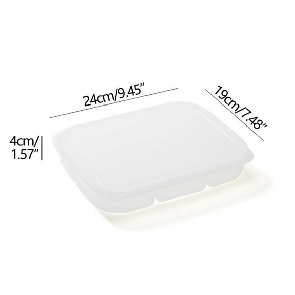 Yulucky Storage Box,Refrigerator Food Storage Container with Lid for Vegetables, Lettuce, Celery, Asparagus, Berries - 9.45x7.48x1.57 Inches, BPA-Free