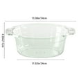 thumbnail image 1 of Yulucky Transparent Plastic Basin,Large Transparent Plastic Wash Basin 10.43x6.88x1.96in 11.81x8.26x4.13in or 13.38x11.02x4.33in Space-Saving Hanging Design, 1 of 8