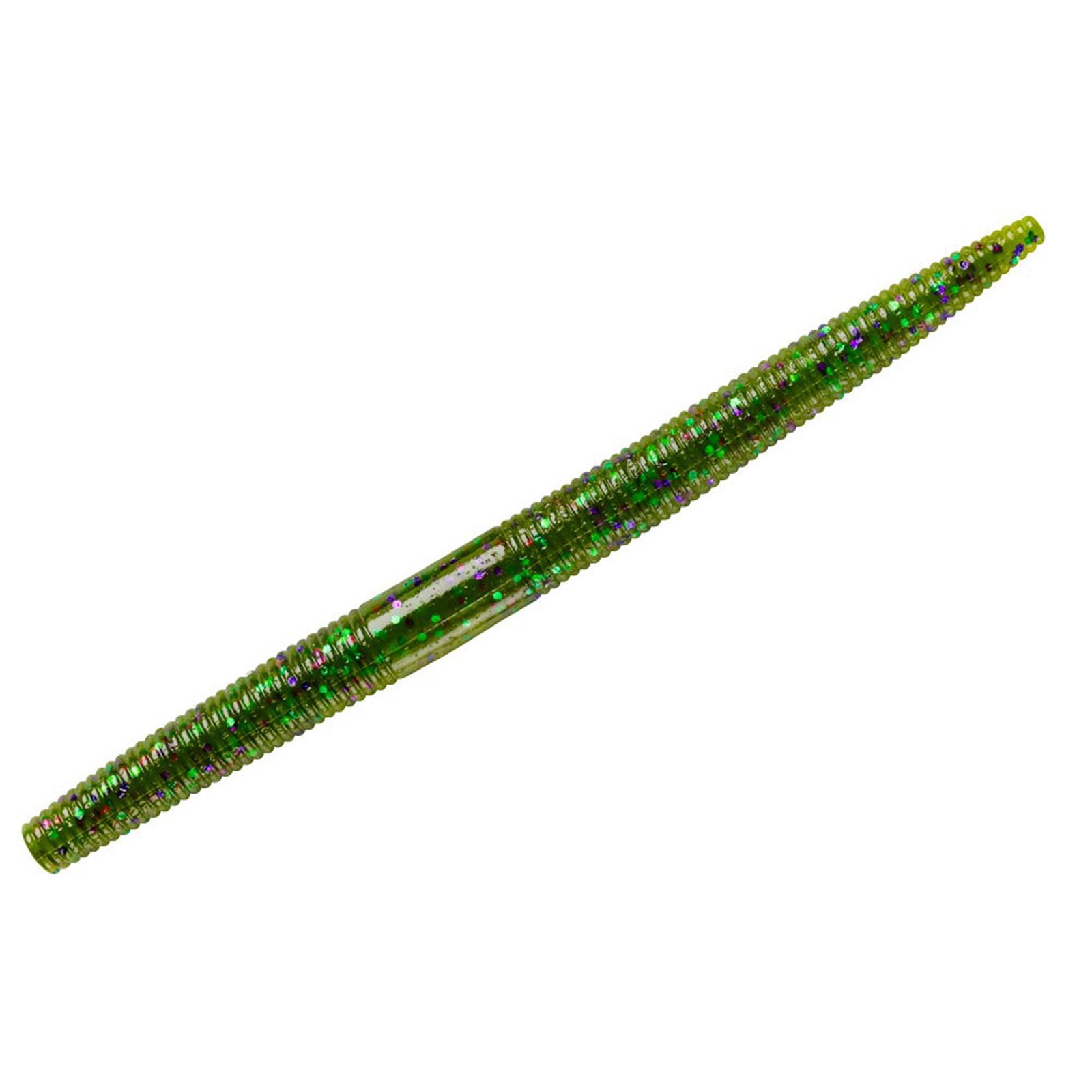 Yum 4" Dinger Soft Plastic Fishing Worm Mardi Gras Pack of 10, YDG4142