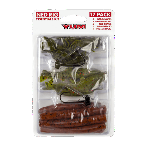 Yum Ned Rig Kit 2 Fishing Soft Bait Assortment
