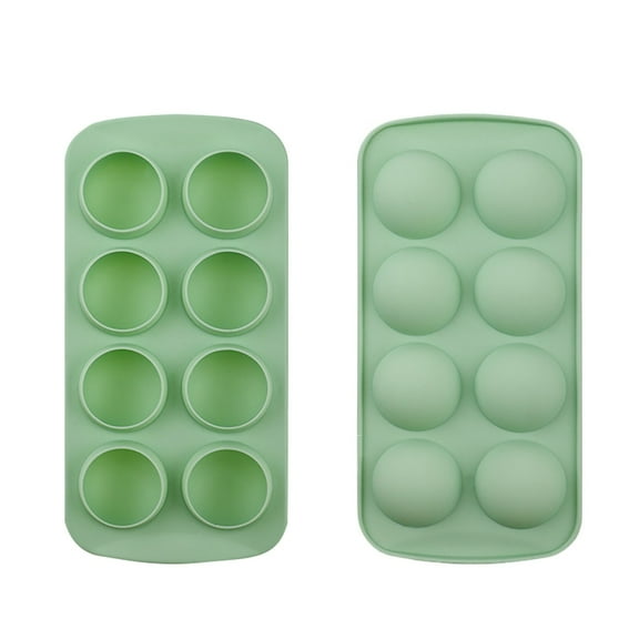 Yum Time Ice Tray,Easy Release Silicone & Flexible 8 Ice Cube Trays with for Cocktail Freezer Stackable Ice Trays with Covers,Ice Cube Mold,1X Ice Tray