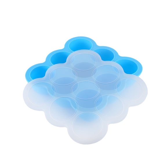 Yum Time Ice Tray,Premium Silicone Baby Food Freezer Storage Containers Leakproof Microwave & Dishwasher Stackable Ideal for Homemade Purees and Complementary Foods,Ice Cube Mold,1*Fruit Food Box