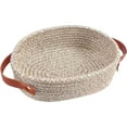 thumbnail image 1 of Yum Time Storage Container,Small Woven Basket Mini Cotton Rope Storage Basket Tiny White Easter Basket Shelf Basket Oval Decorative Basket Empty Gift Basket,Storage Containers,1*Woven Basket, 1 of 6