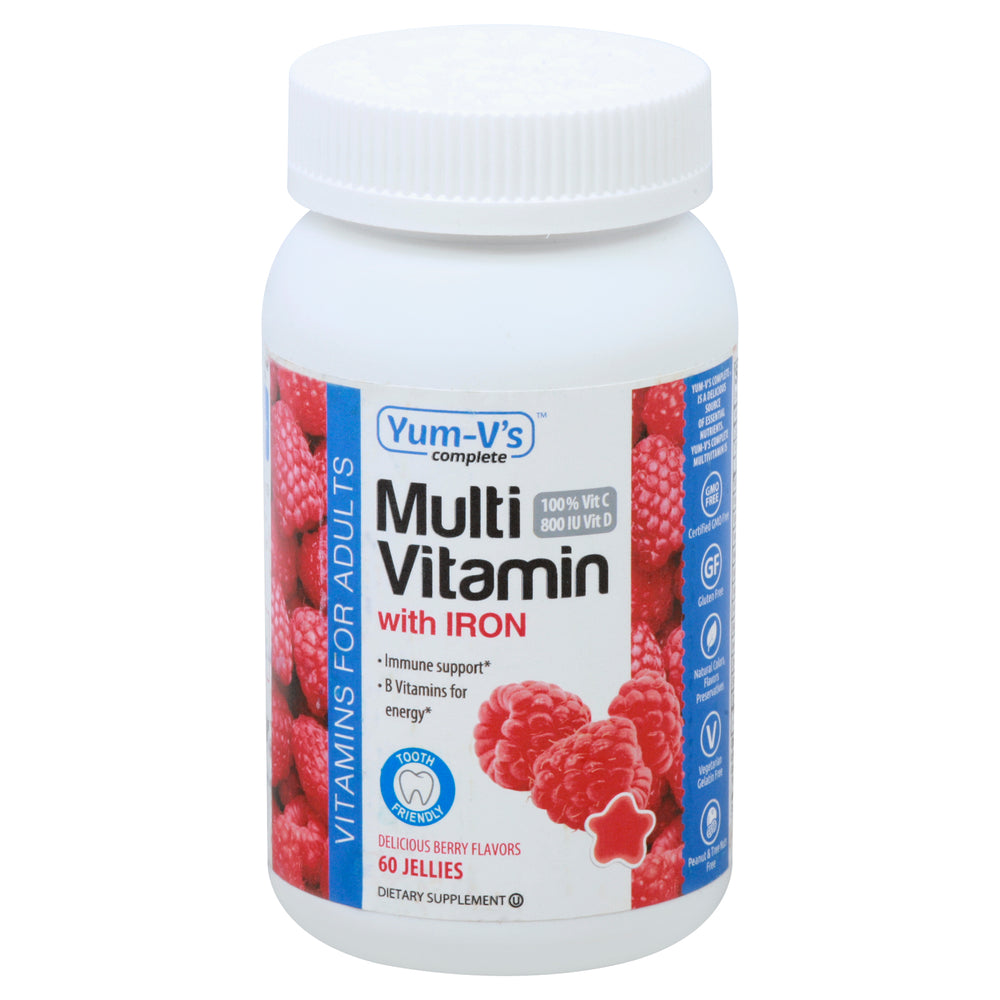 Yum V's Multivitamin Adults Iron 1 Each 60 Ct