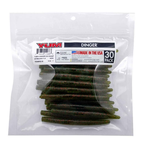Yum YDG4BK02-30 4 Dinger Blk-Wtrmln/Rd Flk
