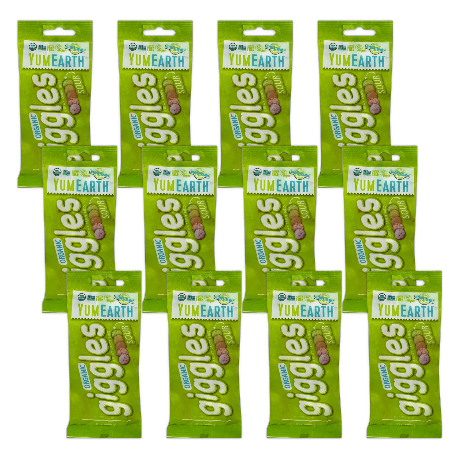 YumEarth Candy Giggles Sour Grab & Go 2 oz (Pack Of 12)