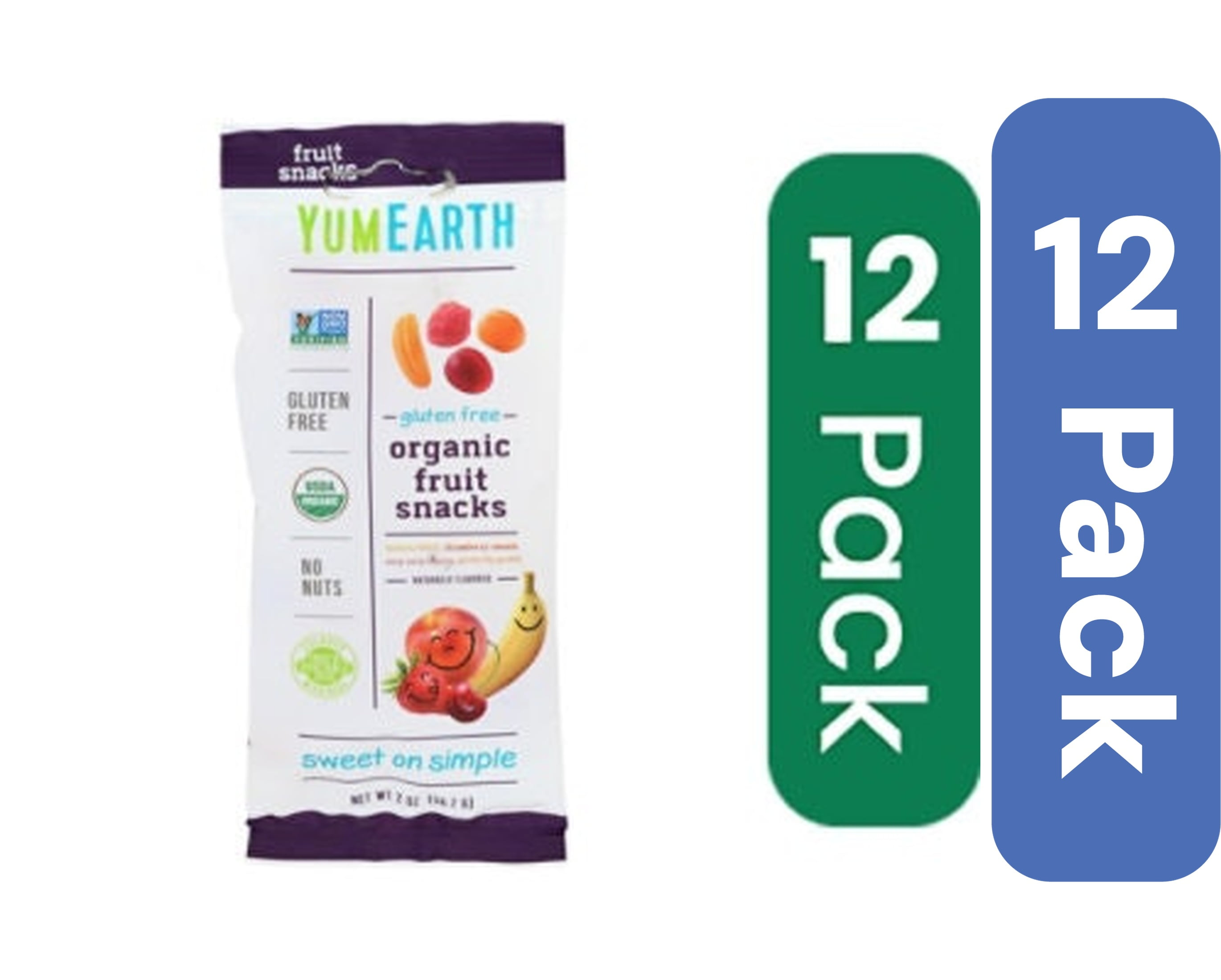YumEarth Ginger Fruit Snacks 2 oz (Pack Of 12)