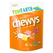 YumEarth Organic Chewys, Assorted Flavor Chewy Candy, Gluten Free, Shelf-Stable, 5oz Bag
