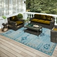 thumbnail image 1 of Yuma Blue Transitional Persian 3 ft x 5 ft Area Rug Blue AYU46, 1 of 4