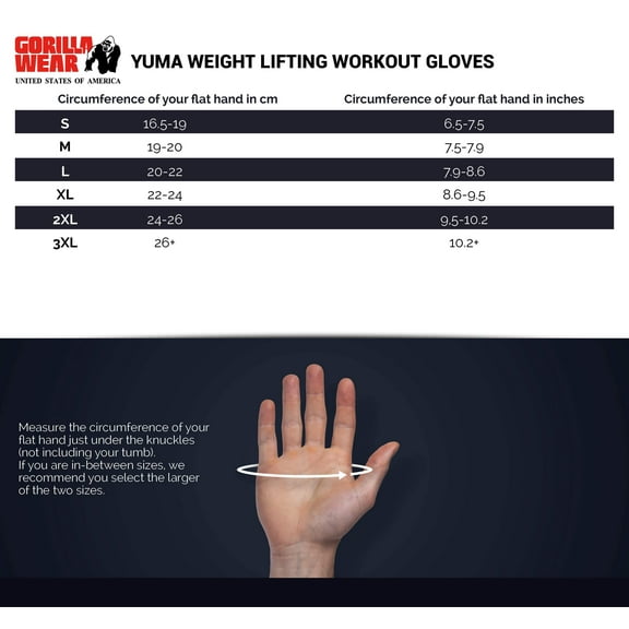 Yuma Workout Gloves - Black/Gray